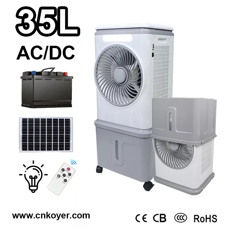 Ventilátor odparovacieho vzduchu pre domácnosť