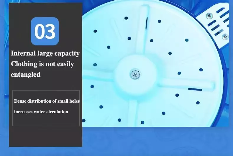 DC Mini Semi Automatic Washing Machine