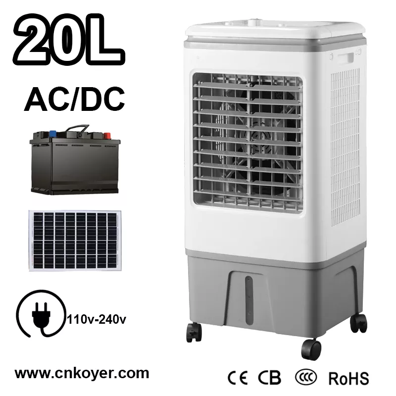 Nabíjateľný ventilátor AC DC Air Cooler
